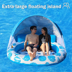 COOLCOOLDEE float features cup holder for beverages within reach.