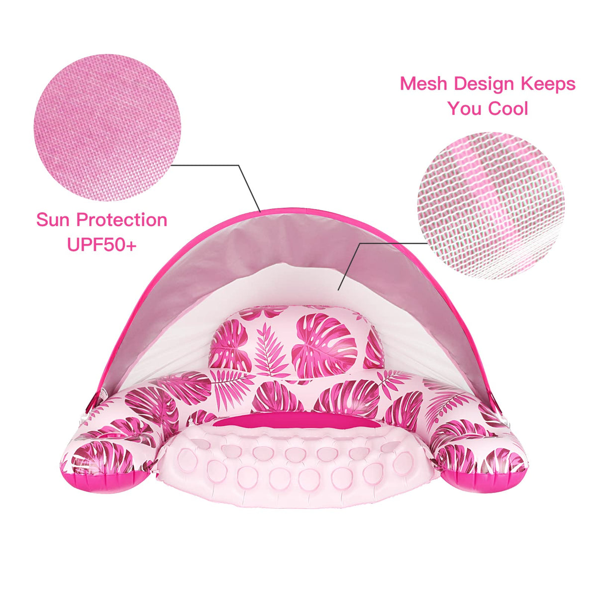 COOLCOOLDEE easy storage design keeps float compact when not in use