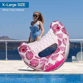 COOLCOOLDEE ergonomic headrest supports neck comfort while lounging