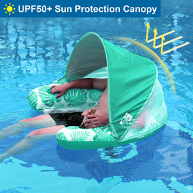 COOLCOOLDEE pool float shows built-in cup holders for refreshment while you lounge.