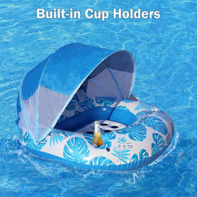 COOLCOOLDEE pool float uses thick PVC for durability and longevity