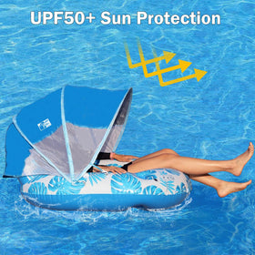 COOLCOOLDEE lounge float legrest enables relaxed lounging on water
