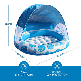 COOLCOOLDEE float uses thick puncture-resistant PVC with reinforced seams.
