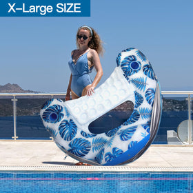 CoolCoolDee XL-size pool float supports adults up to 300 pounds.