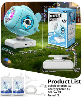 Cooldele Bubble Machine 360 rotation distributes bubbles evenly around guests for lively outdoor events.