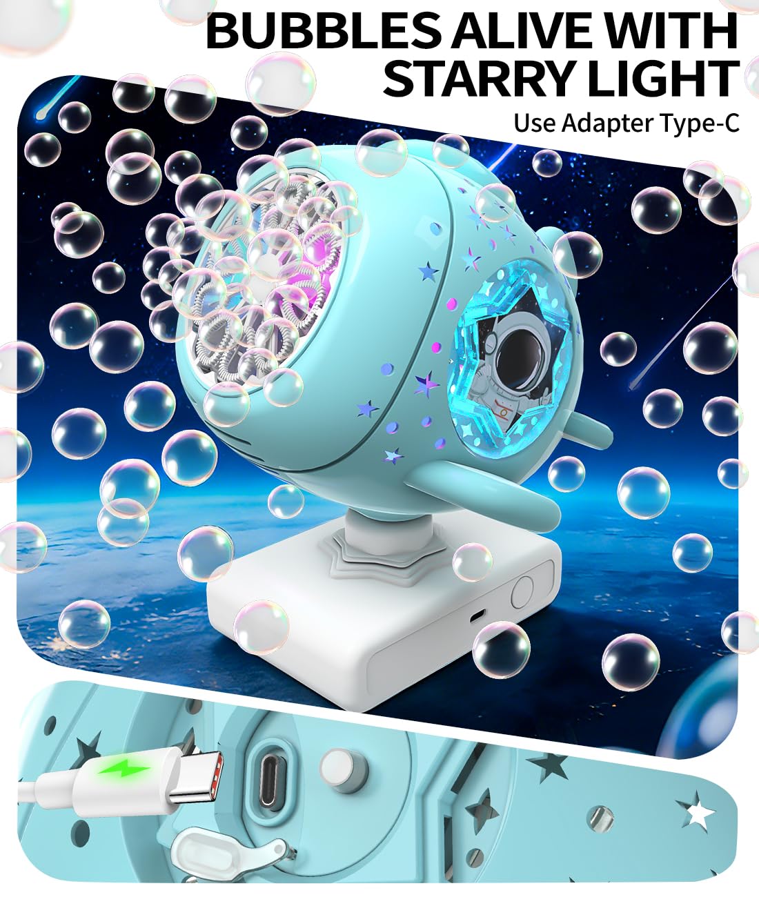 Cooldele Bubble Machine quick-refill design makes setup and cleaning easier for busy hosts.