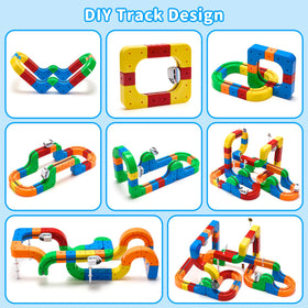 Cooldele Electric Train Set features a 360-degree loop to spark imagination during play.