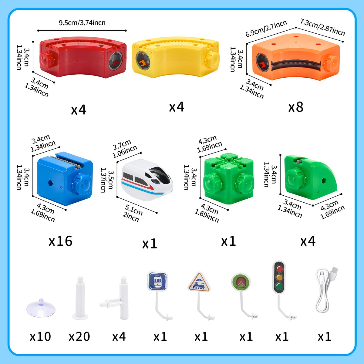 Cooldele Electric Train Set demonstrates gravity-defying action for exciting hands-on exploration.