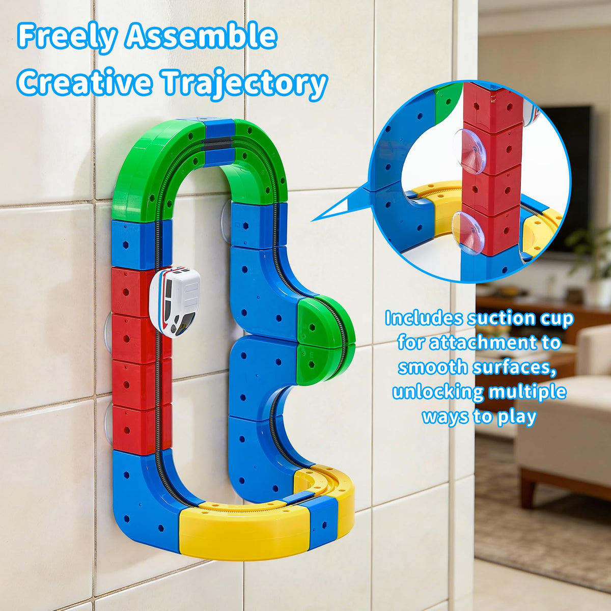 Cooldele Electric Train Set supports STEM track-building to boost spatial reasoning.