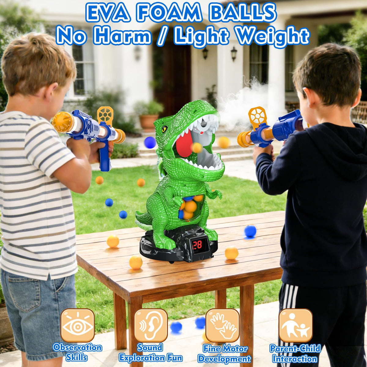 Cooldele family-play dinosaur game setup boosts cooperative fun