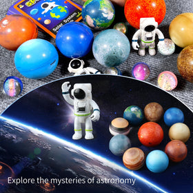 COOLDUCK space elastic balls provide tactile engagement for sensory exploration.