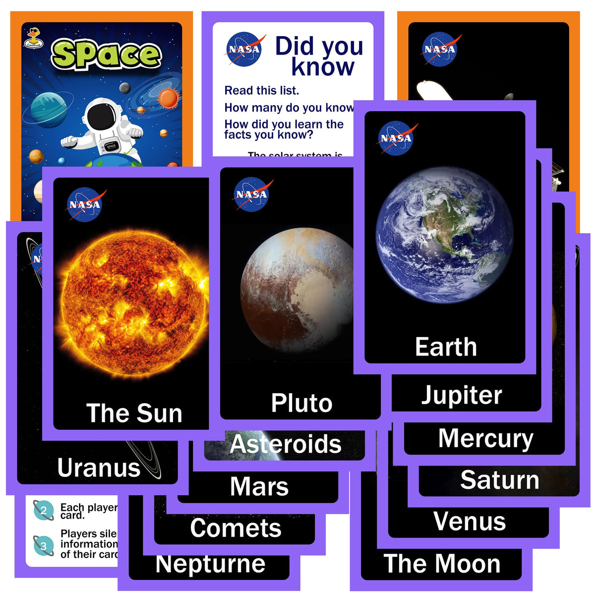 COOLDUCK sun and planets set showcases celestial variety for cognitive recognition and play.
