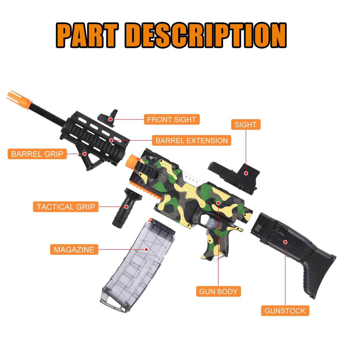 COOLFOX burst bullets with two shapes for versatile Nerf play.