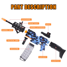 CoolFox 100 foam darts in blue for safe, extended play