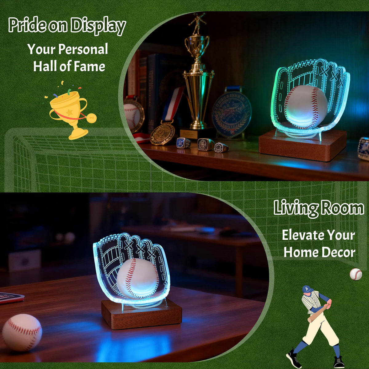 CoolGift Mart USB powered display lamp doubles as a night light and showcase.