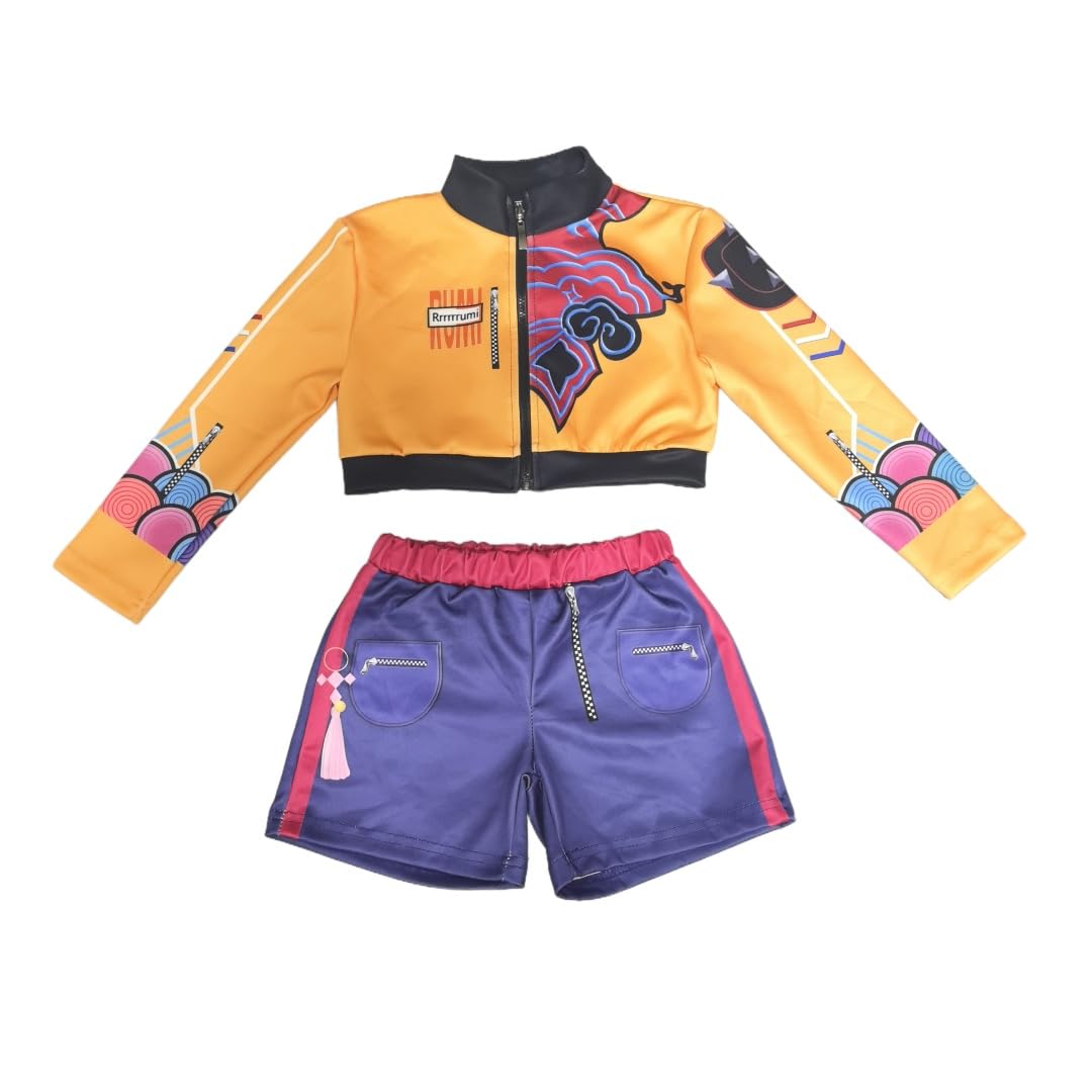 Coolproud Rumi deep-purple shorts side view with pink waistband