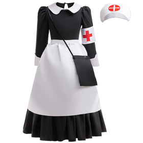 Coolproud Wartime Girl Nurse dress for immersive role-play in classrooms or at home.