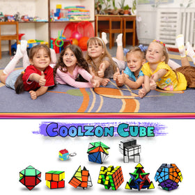 Coolzon Speed Cube Set 3x3 cube with smooth twists for learning and concentration.