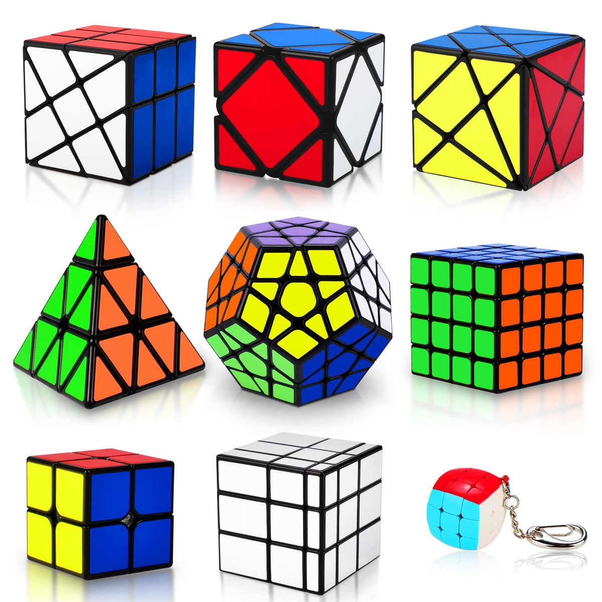Coolzon Speed Cube Set 1st puzzle with vibrant colors for quick solves and focus.