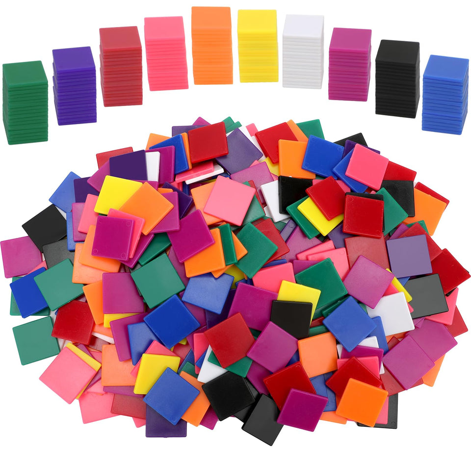 Coopay color tiles pack for vibrant color recognition and sorting activities.