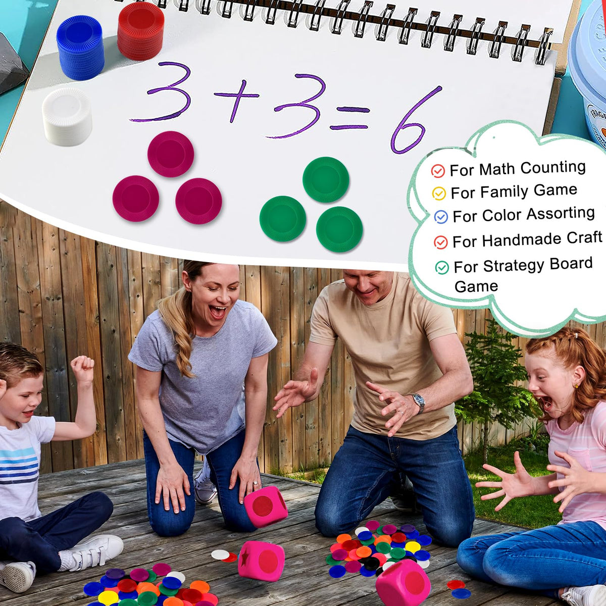 Coopay chips easy to store and handle during play.