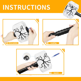 Coophit Thors Dart-Blasting Hammer in action launching a dart safely