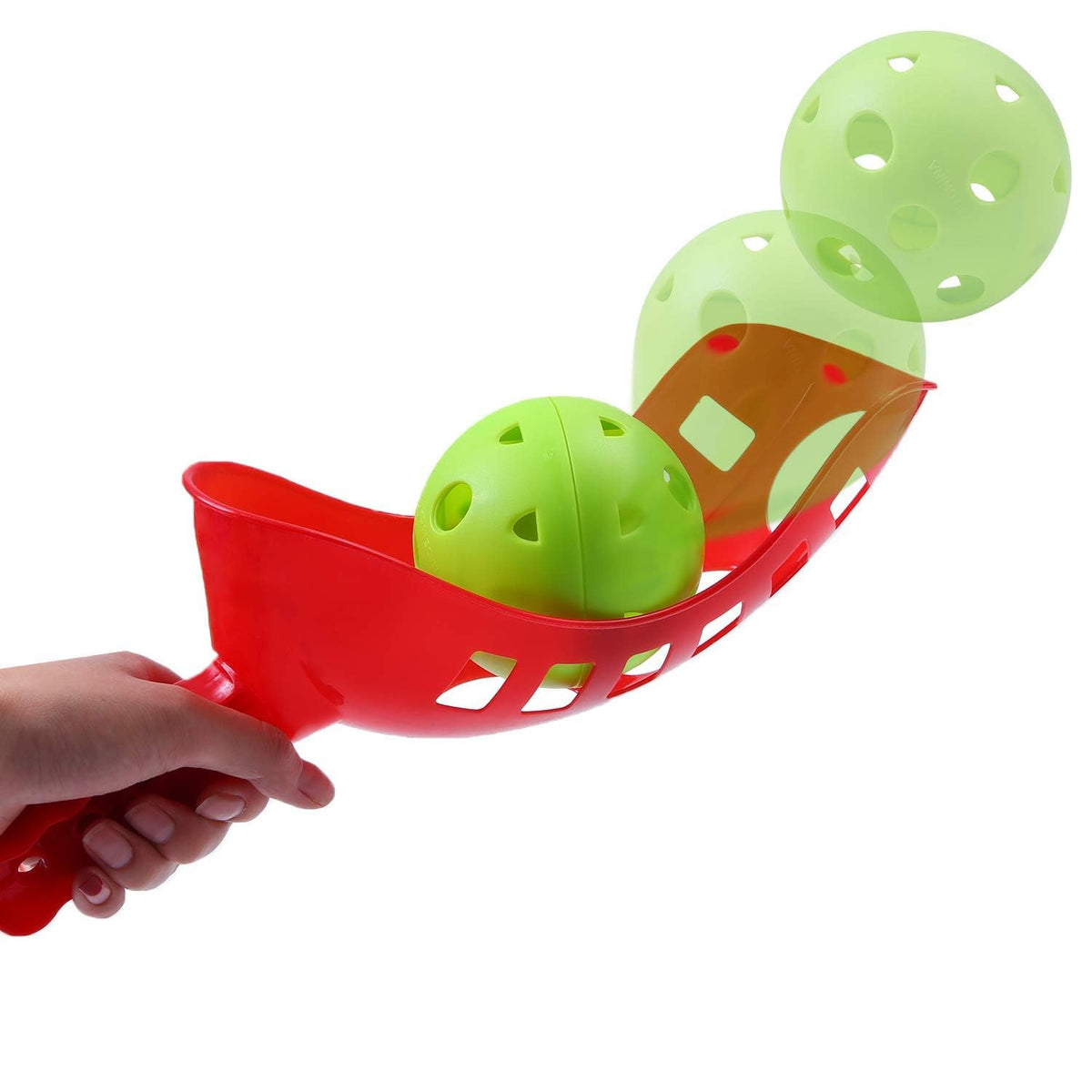 Cooraby non-slip scoop handle close-up, comfortable grip during fast exchanges.