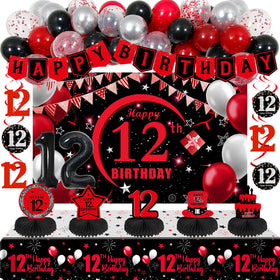 Coosilion 12th birthday banner for a bold party backdrop