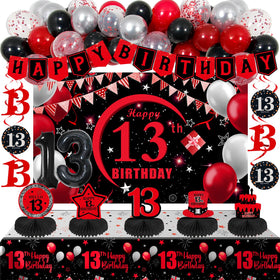Coosilion 13th birthday banner decor for a vibrant photo backdrop