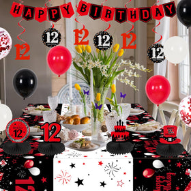 Coosilion black latex balloons adding dramatic contrast
