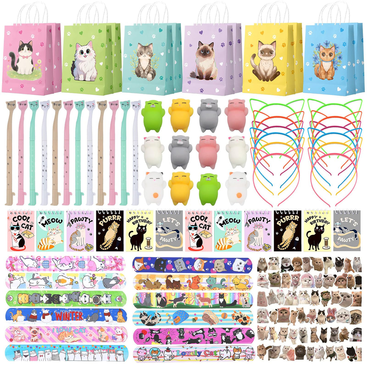 Coosilion cat goodie bags for party favors and easy distribution
