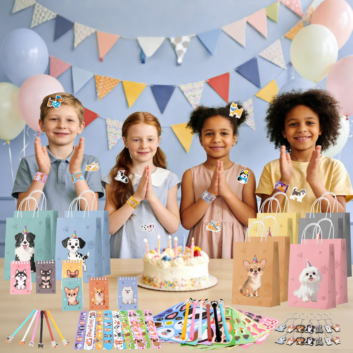 Coosilion dog-themed decorations add vibrant vibes to any birthday party.