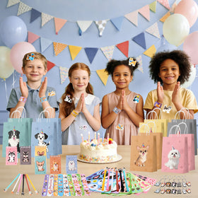 Coosilion dog-themed decorations add vibrant vibes to any birthday party.