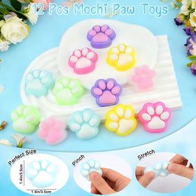 Squeezable paw toys help moments of calm during party breaks.