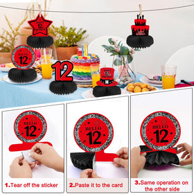 Coosilion red confetti balloons spark festive accents