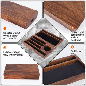 Coositel two-tier rolling tray compact and portable for travel