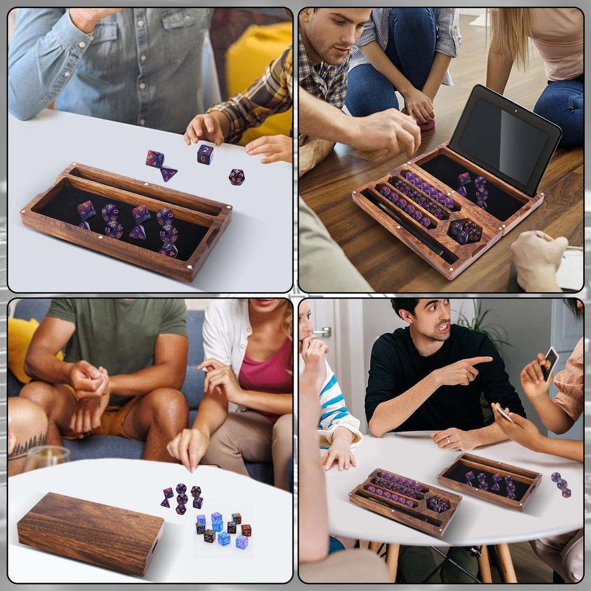 Coositel indoor outdoor dice tray suits parties and travel alike