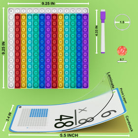COOVA Colorful pop-it learning tool sparks curiosity during literacy and math practice.