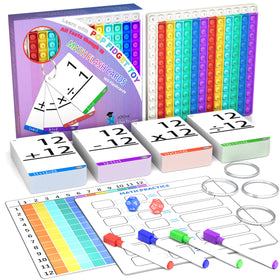 COOVA Pop It addition flash cards for tactile math practice and early skills.