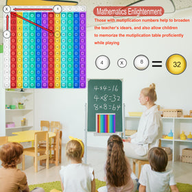COOVA Pop It division flash cards help visualize concepts through tangible play.