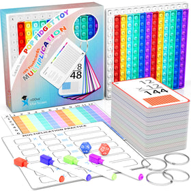 COOVA Pop It sight words flash card engages early readers for colorful word practice.