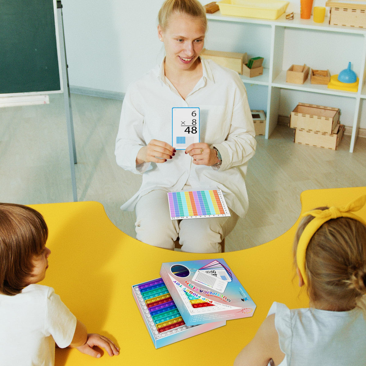 COOVA Talking Word Pop feature narrates terms aloud to aid pronunciation during study.