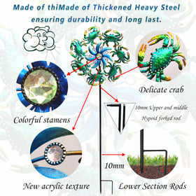 COOZZYHOUR crab wind spinner assembly guide and instructions