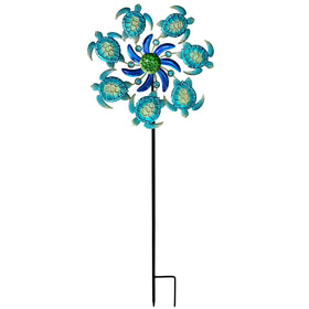 COOZZYHOUR ocean-themed yard spinner enhancing curb appeal