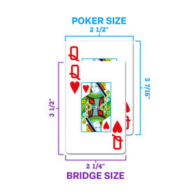 Copag 1546 Design brazil-made PVC cards ensure consistent feel across games.