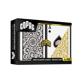 Copag 1546 bridge-narrow cards compact for easy handling.