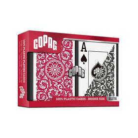 Copag 1546 Design hard-plastic case safeguards the cards during travel.