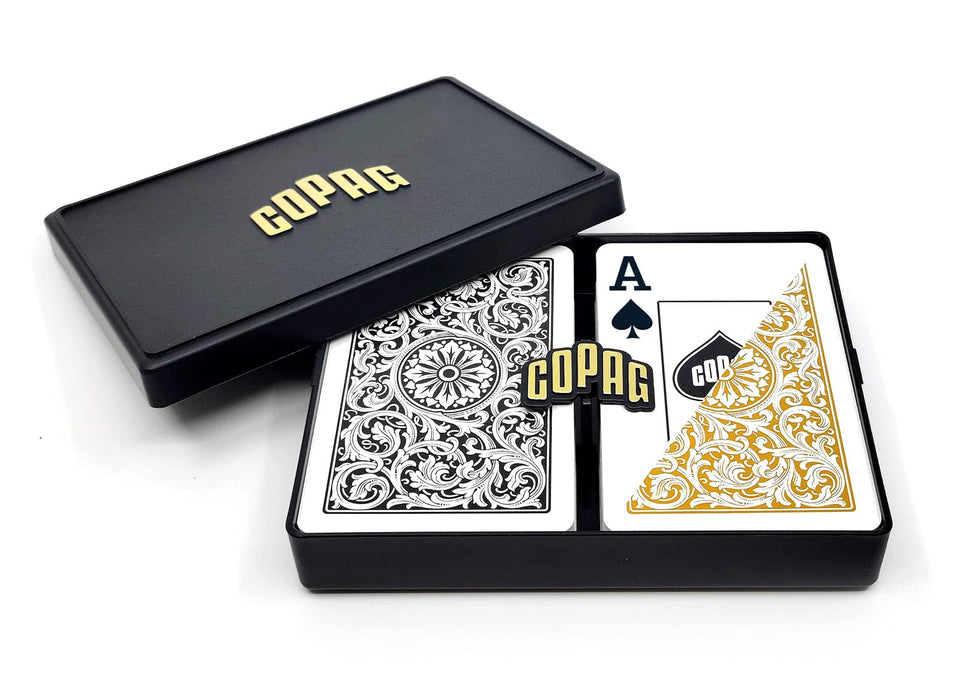 Copag 1546 cards with a buttery-smooth finish for easy shuffles.