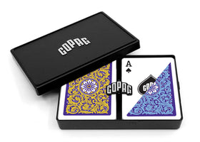 Copag 1546 neoteric design deck with buttery-smooth plastic cards for easy shuffling.