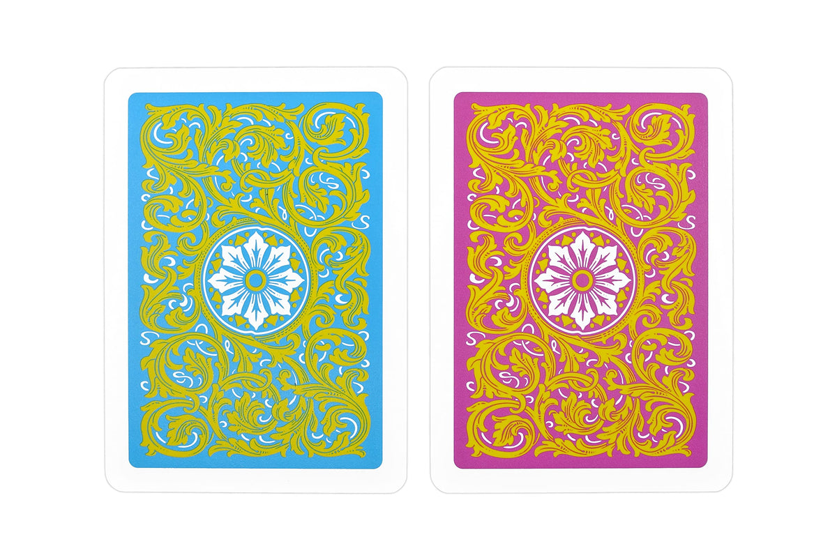 Copag 1546 Neoteric Design durable plastic cards withstand routine shuffles.